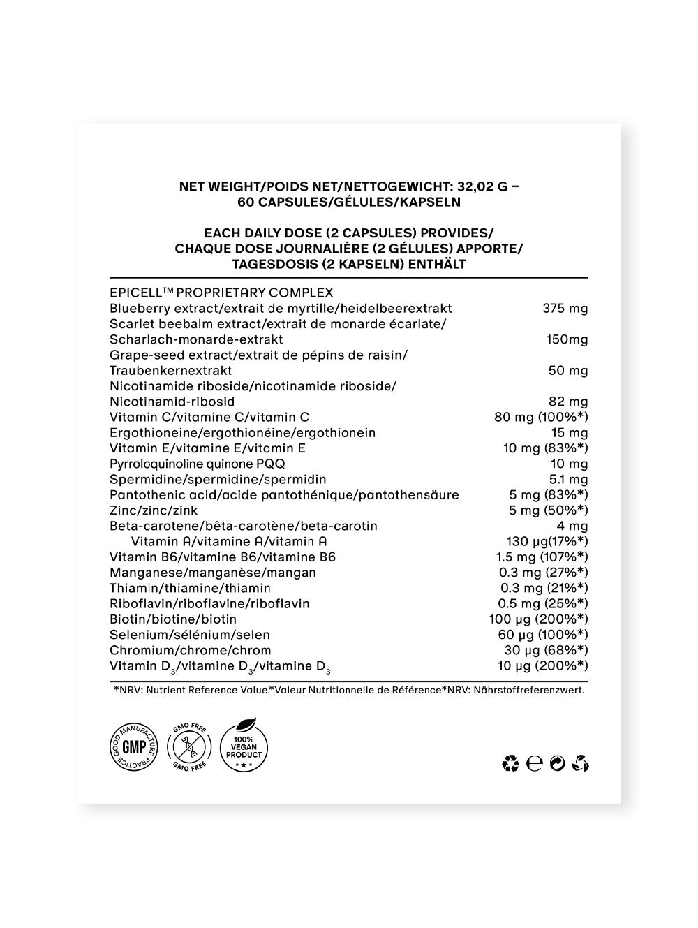 AGELESS CELL 5-Day Sample Pouch 10 Capsules