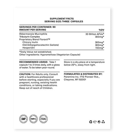 NEO METABOLIC Akkermansia Mucinphila Complex 90 Capsules